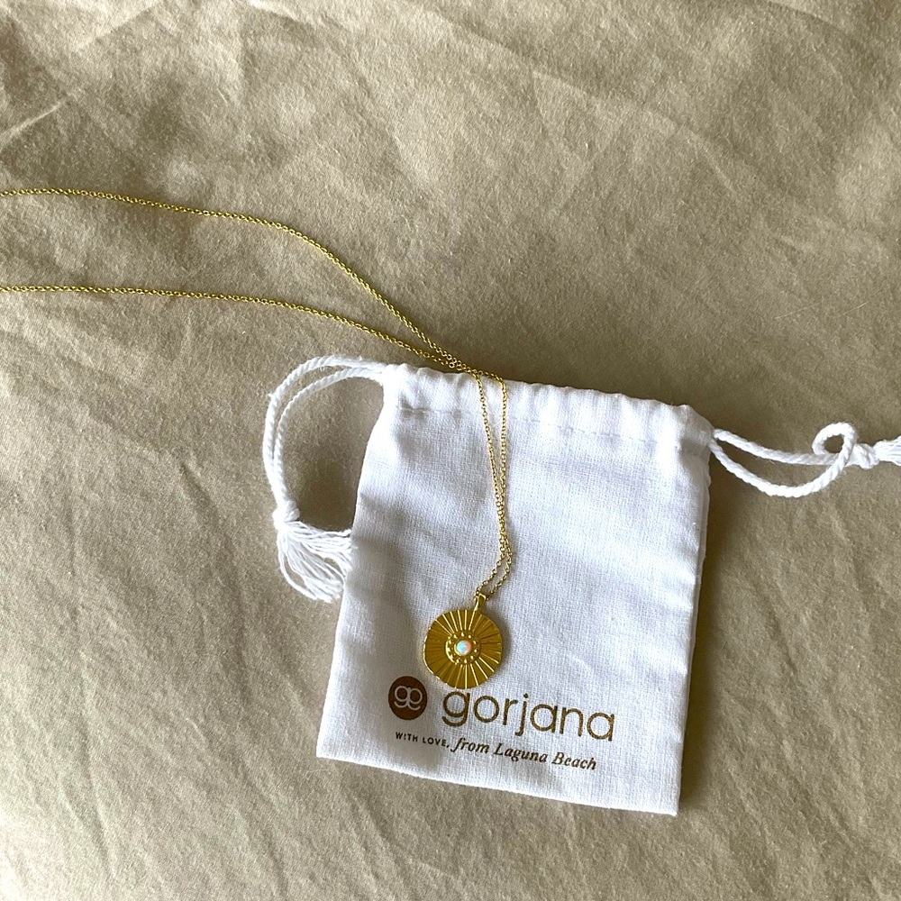 Gorjana moonstone pendant necklace